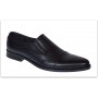 Pantofi barbati eleganti piele naturala fara siret Negru - GKR87N